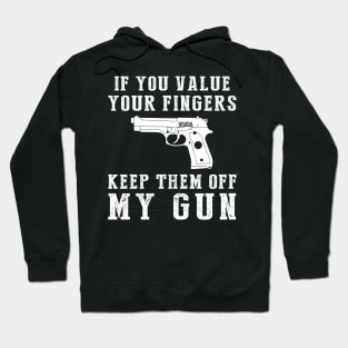 Guardian of Giggles - Keep Off My Gun Funny Tee & Hoodie! Hoodie